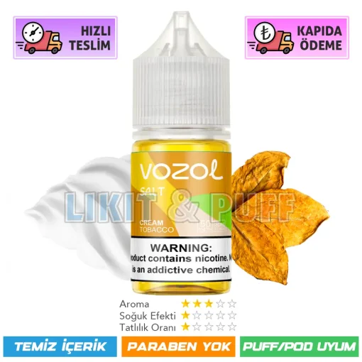 Vozol Likit Cream Tobacco