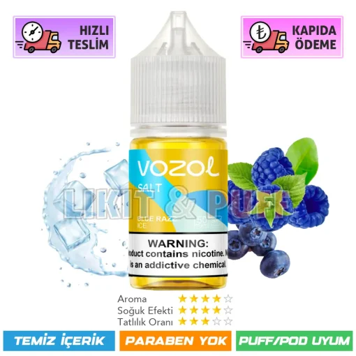 Vozol Likit Blue Razz ice