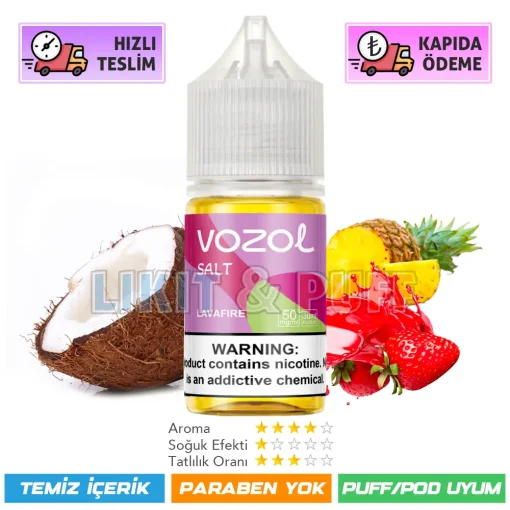 Vozol Likit Lavafire Salt 30ml